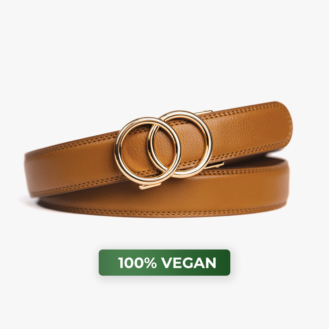 Bella Belt | Vegan | Gold - Brown